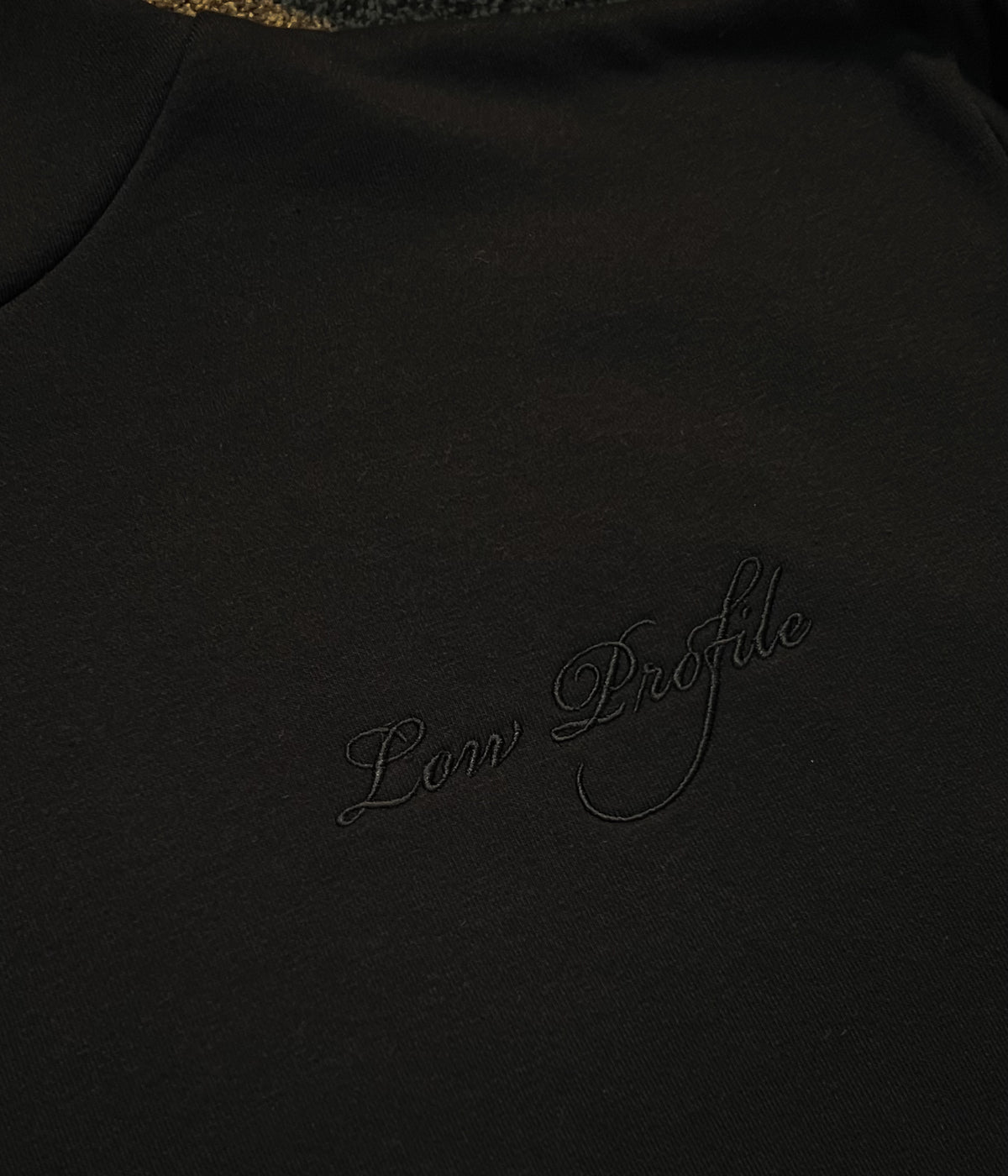 Low Profile Obsidian Black Hoodie
