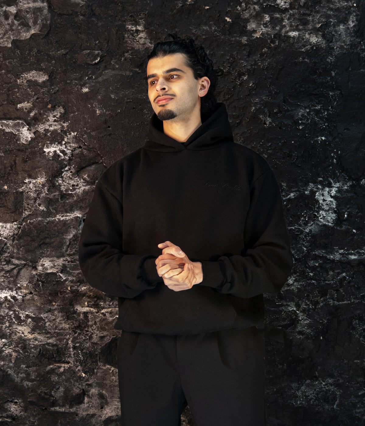 Low Profile Obsidian Black Hoodie