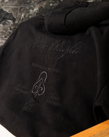 Low Profile Obsidian Black Hoodie